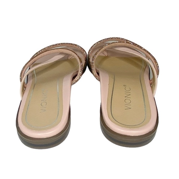 Vionic Citrine Prism Women's Slide Sandal in peach rose gold Size 6 - Picture 9 of 10
